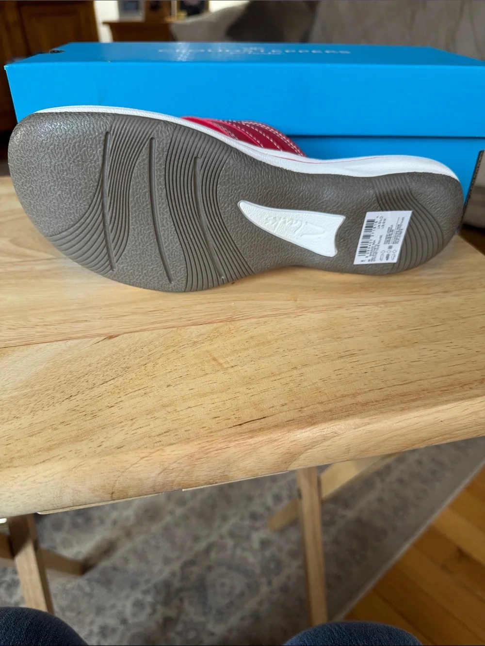 Cloudsteppers by Clarks Red Girls Padded Toe-Post Sandal